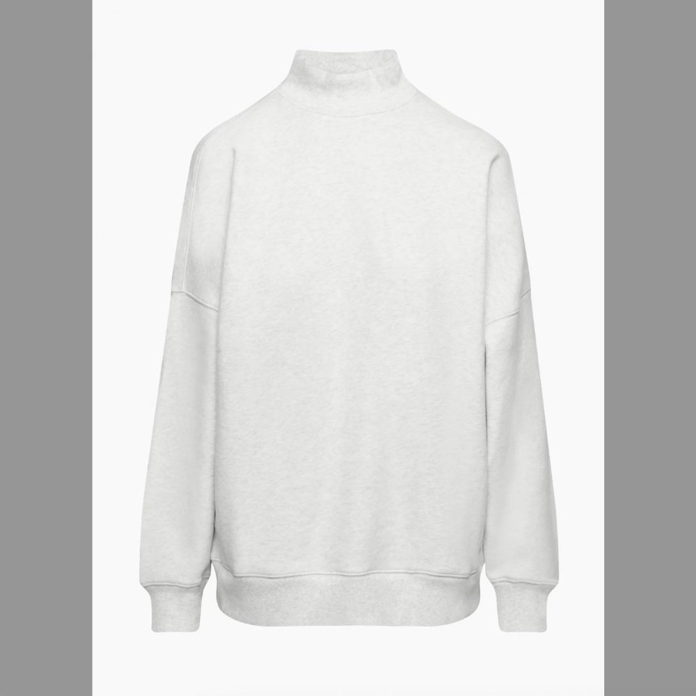 Aritzia Tna Cozy Fleece Mega Mock Sweatshirt